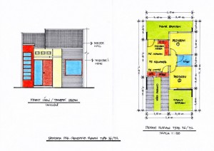 Desain Rumah Depan on Desain Rumah Mungil Type 36   Pt  Architectaria Media Cipta   Arsitek