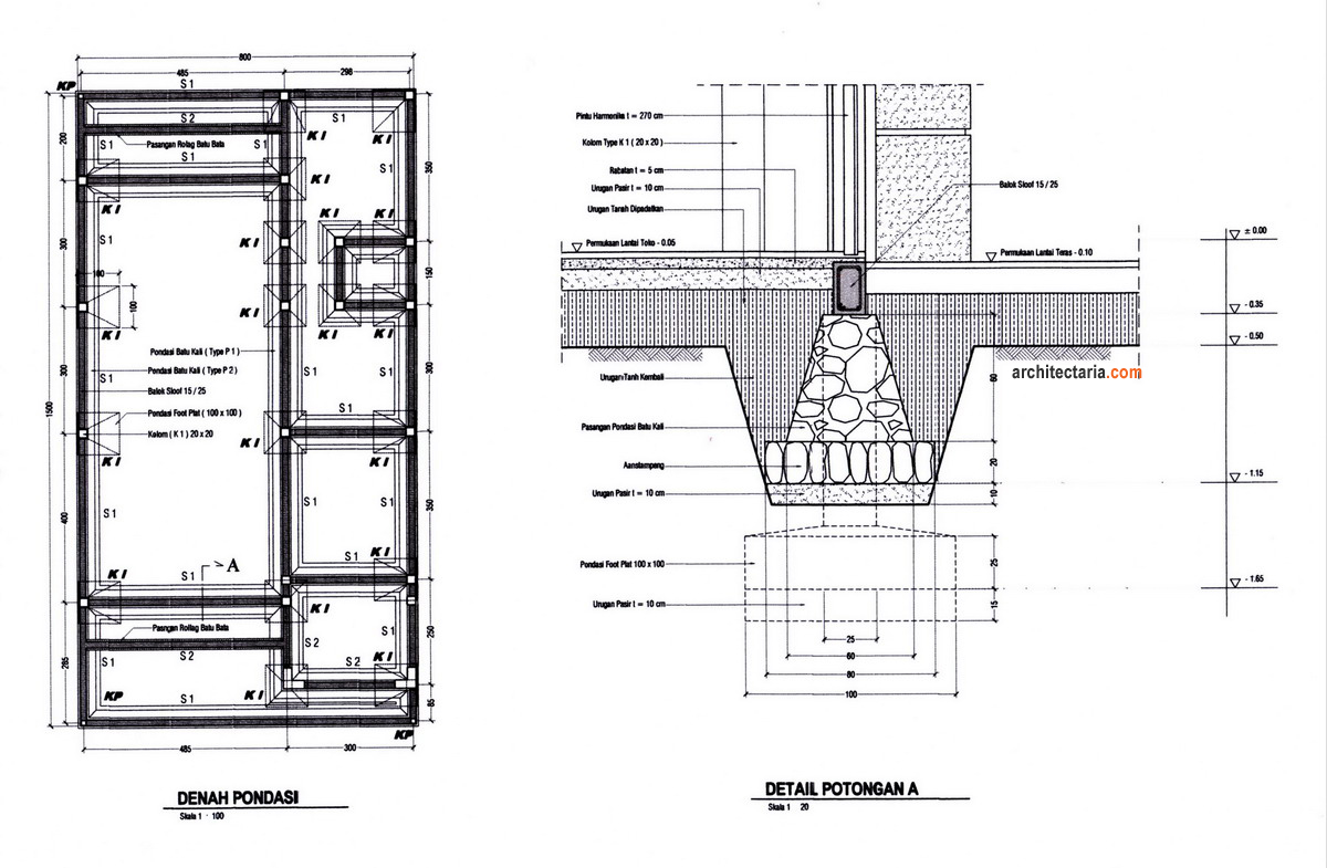 Desain Rumah Dan Ruang Usaha (Ruko/Rukan) 2 Lantai | PT 