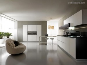 Desain Dapur  Ruang Makan on Desain Dapur Dan Ruang Makan Berwarna Putih