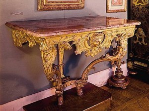 Rococo style furniture