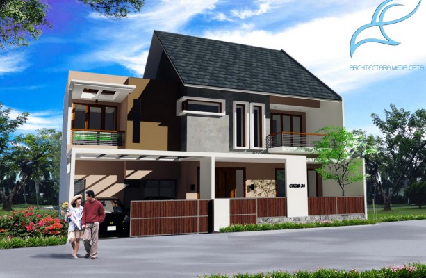 Pagar Gerbang Rumah Menawan Desain Minimalis Modern Tropis Kembangan Jakarta