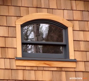 arched double hung window