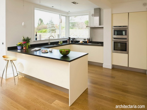    Interior Ruang Dapur dengan Desain Berbentuk U (U-shaped
Kitchen